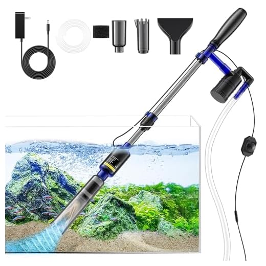 Fish Tank Cleaner - Aquarium Gravel Cleaner, 530GPH/32W Electric Fish Tank Cleaning Tools, Adjustable Water Flow Fish Tank Gravel Cleaner Vacuum, Aquarium Cleaner Kit for Water Changing, Wash Sand
