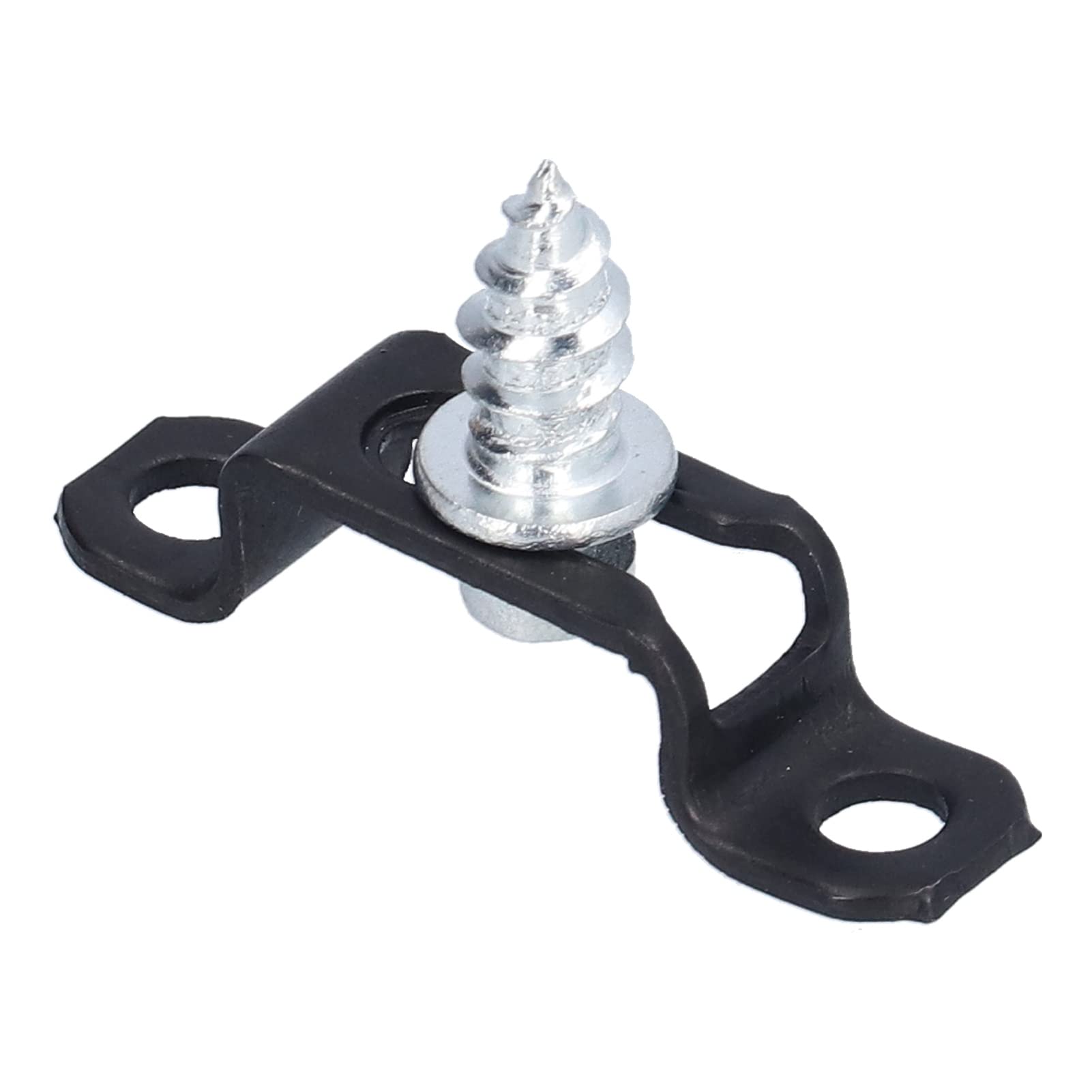 Attaches invisibles noires lot de 60 avec vis en acier pour meuble