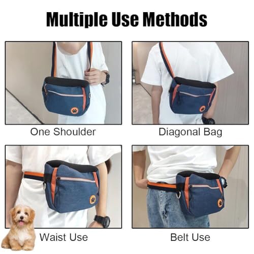 Bolsa de entrenamiento para perros con cinturón ajustable para paseos cómodos 7