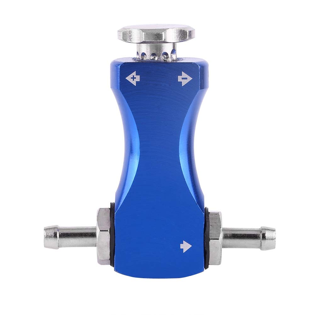Turbo Boost Controller Manuale, Kit Controllo Boost Regolabile 1-30 PSI, Valvola di Sfiato Bilanciata per Auto Benzina, Alluminio Lavorato CNC, Montaggio in Cabina (Blu)