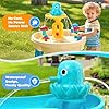 Water Table Pump, Battery Powered Continuous Water Pump for Water Table, Cordless Octopus Rechargeable Magnetic Pump, No Drill Installation, Outdoor Water Play Accessory for Kids (Green) #2