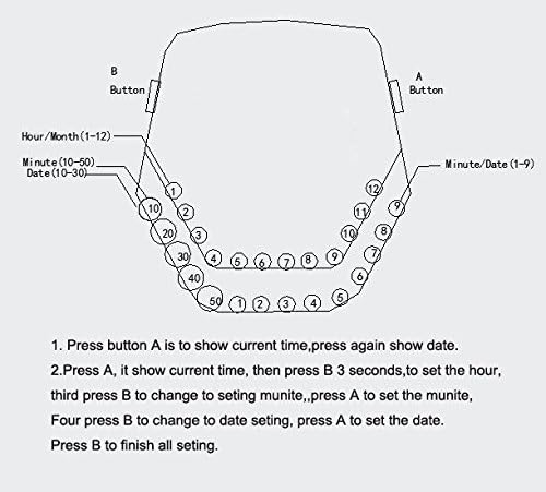 Vavna Men's Peculiar Cool Gadgets Interesting Amazing Snake Head Design Blue LED Watches WTH8021 - Image 7