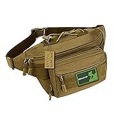 Huntvp Military Hip Fanny Pack Tactical Waist Bag Packs Waterproof Hip Belt Bag Pouch for Hiking Cli