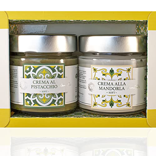 Boîte cadeau crème de Sicile amande et pistache, le coffret gourmand idéal à offrir