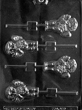 Cybrtrayd V134 moule chocolat cherub lolly pour saint valentin