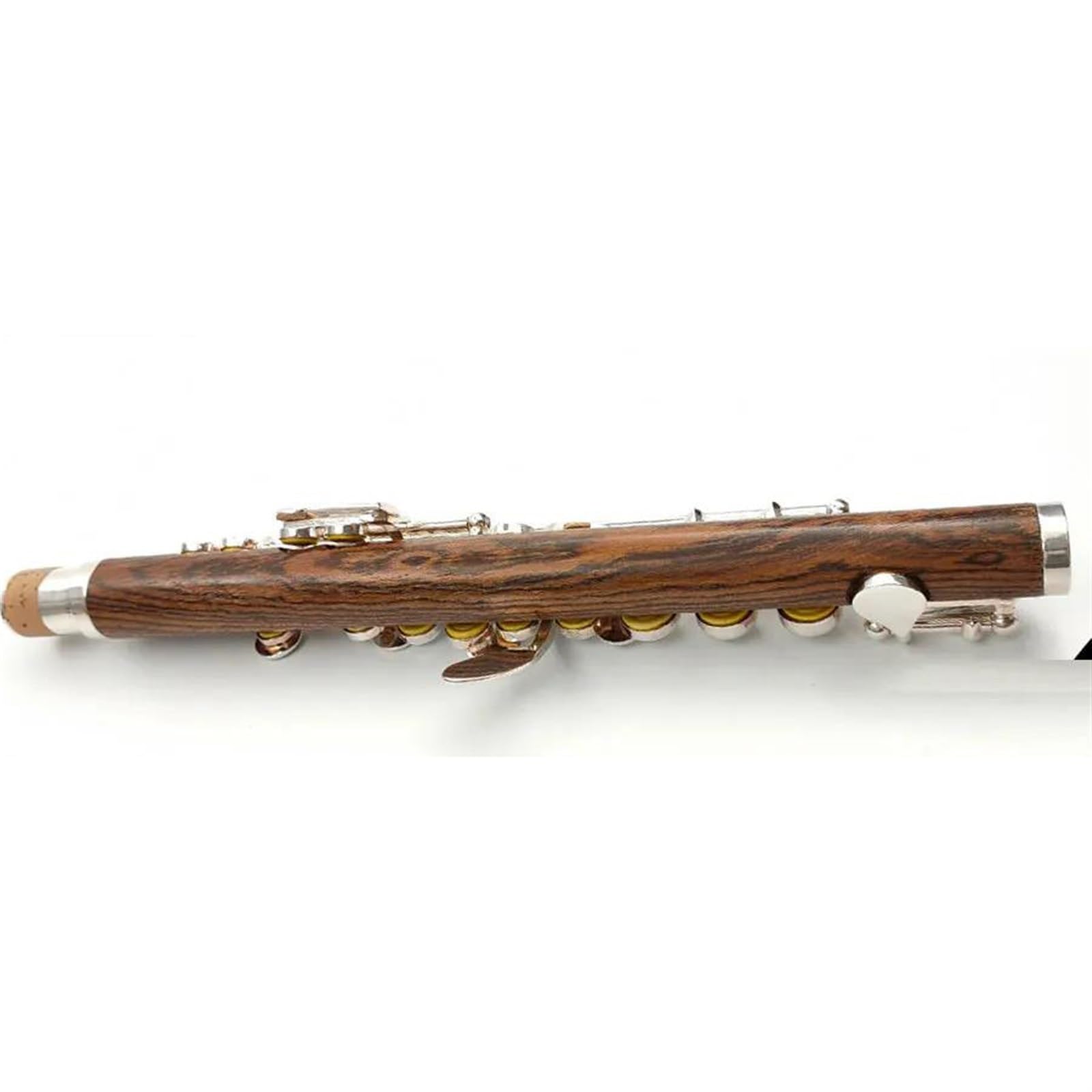 Flauto Piccolo In Do Con Chiave In Cupronichel Chiavi Placcate In Argento Corpo In Legno(162S)