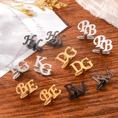 Mancuernillas Inicial Personalizadas para Hombre miniatura 6