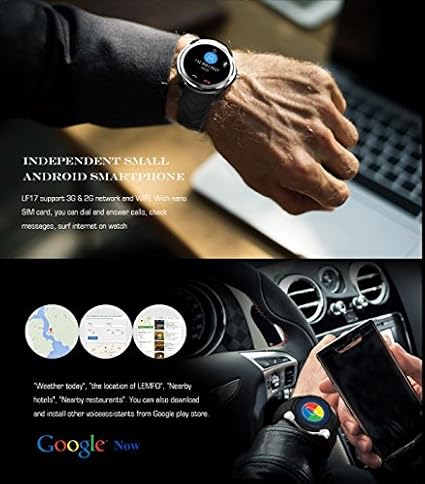 LEMFO LF17 Smartwatch Android 5.1 tarjeta SIM y Sd, Análisis y precio |  Reloj Smartwatch