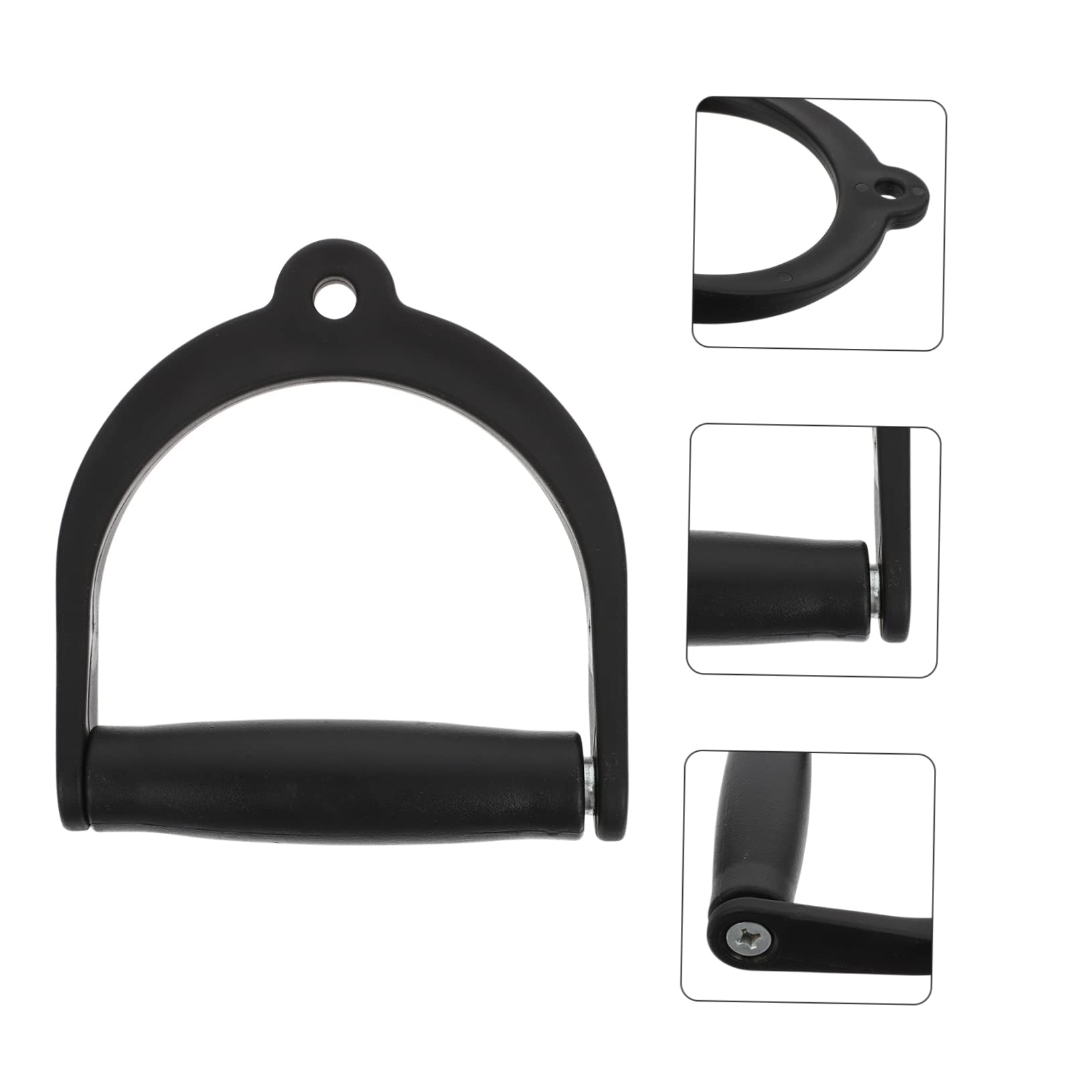POPETPOP 4 Impugnatura Fitness Antiscivolo in Plastica Durevole per Palestra e Allenamento Casa Maniglia Ergonomica Resistente per Accessori Fitness e Elastici