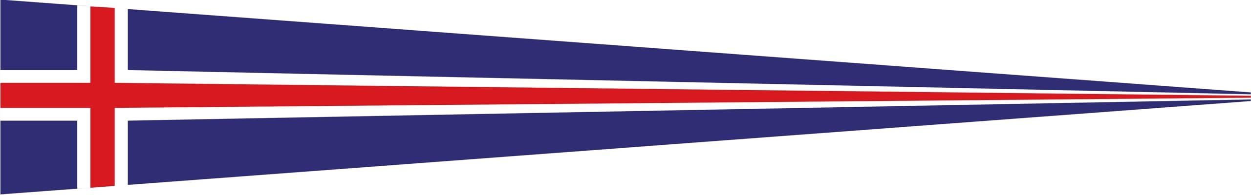 Fanion de l'Islande pour supporter l'équipe nationale lors des matches