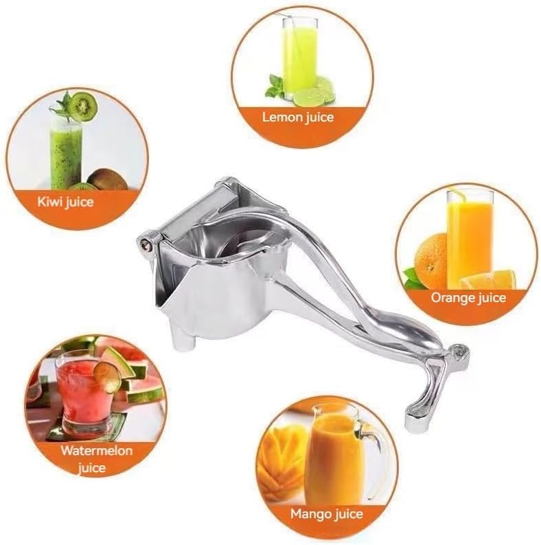 Miniatura 5 de Exprimidor manual, prensa de jugo de mano para limón, granada, lima y cítricos, exprimidores Manuel con agarre ergonómico, fácil de limpiar,