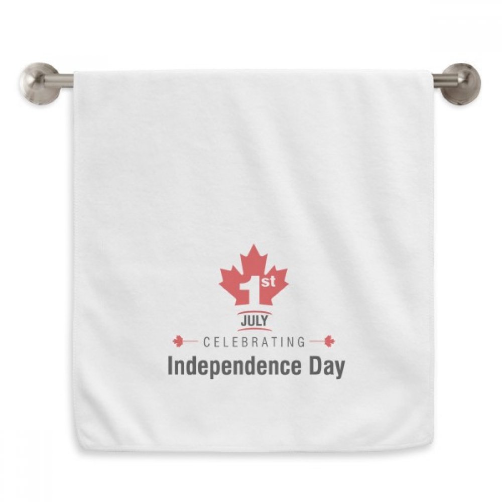 Serviettes moelleuses Canada motif fête nationale pour votre salle de bain