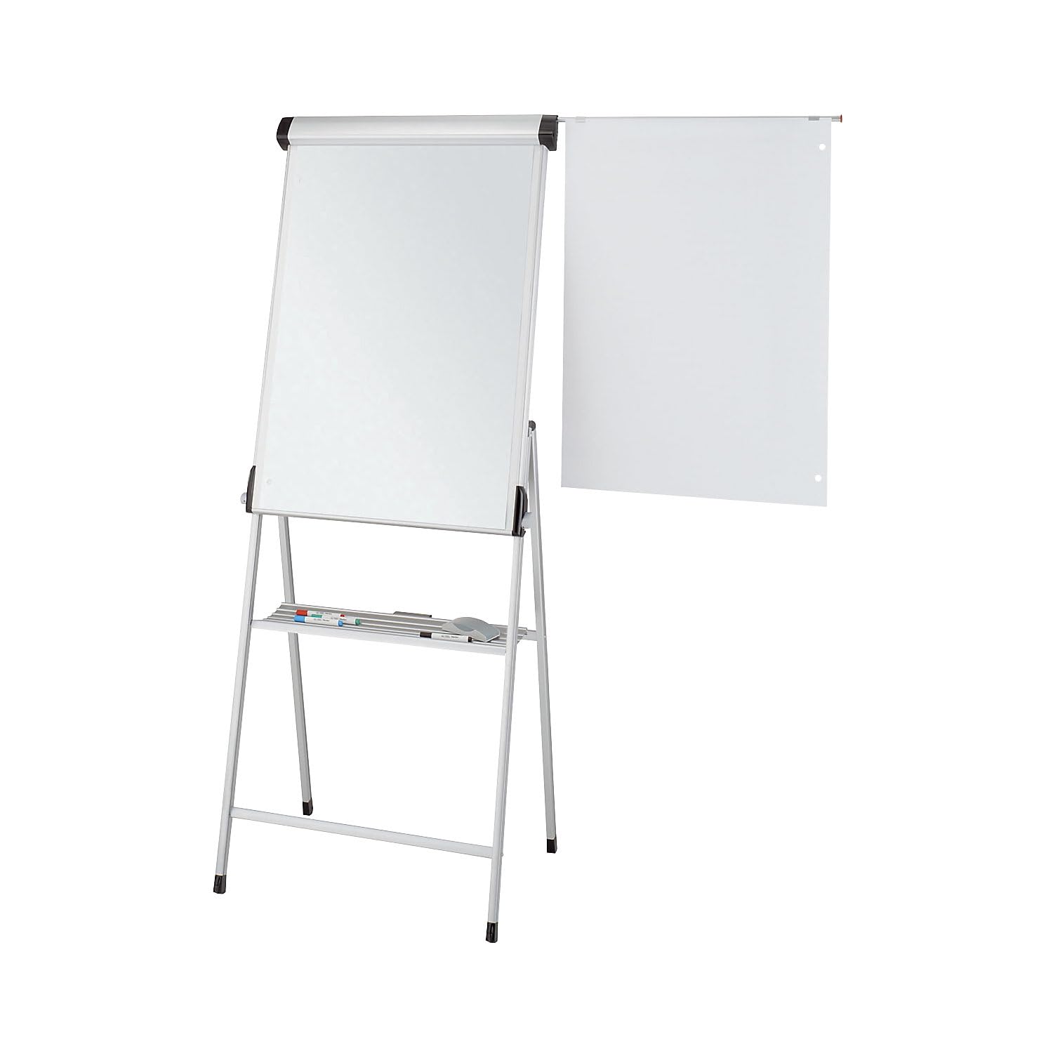 MAUL Pizarra rotafolio MAULpro móvil plateado ajustable magnético