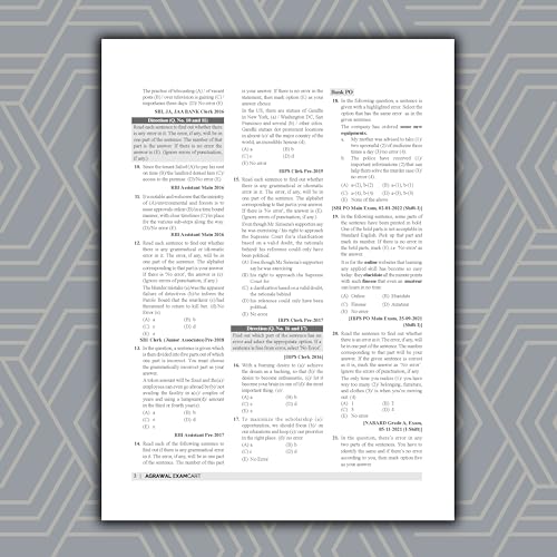 Image of Examcart Bank Clerk & PO English Question Bank Book | 21 Chapters with 2600+ PYQs | Chapter, Type & Level-wise Question | For SBI, IBPS, RRB, NABARD, LIC & All Banking Exams 2026