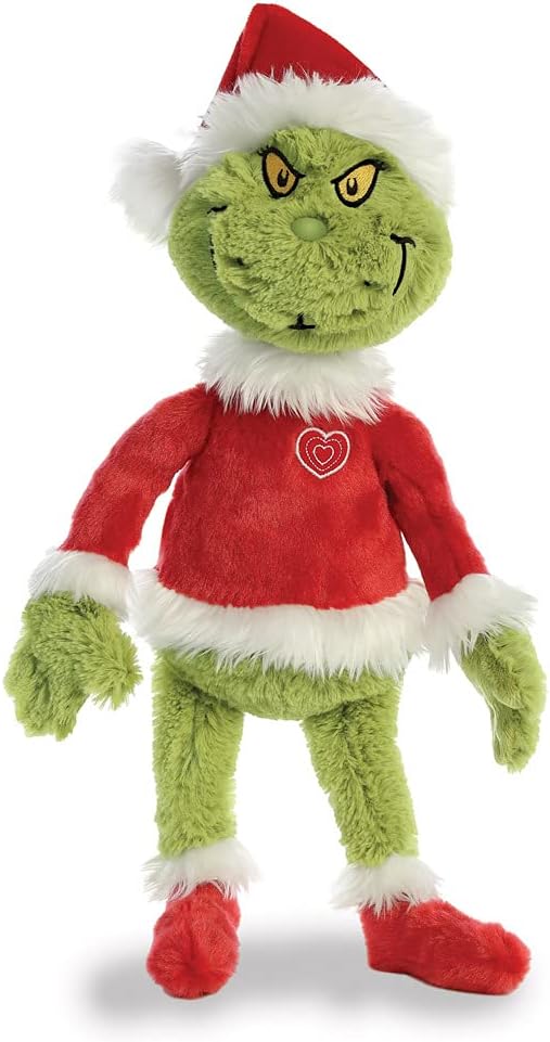 Dr. Seuss Grinch Santa 19", Red & Green, 15900, 16cm