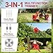 Cordless Strimmer with Wheels, Garden Battery Strimmer with 4000mAh, 4 in 1 Grass Trimmer/Cordless Strimmer/Grass Edger/Small Lawn Mower, Grass Strimmer with Blade, 2 Battery