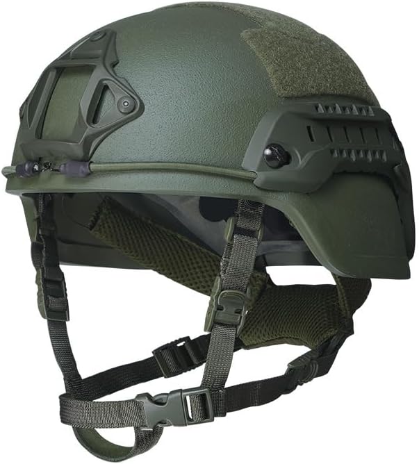 Level IIIA ACH Low Cut MICH 2000 Tactical Helmet with Rail Adapter