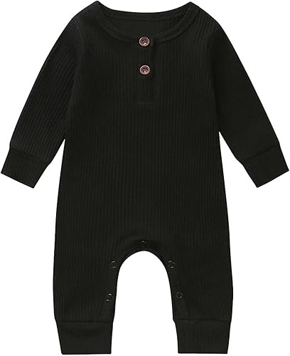 Cafuvv Bebé Niño Niña Mameluco Mono Color Sólido Manga Larga Pantalones Niños Otoño Primavera Mono Mamelucos Mameluco