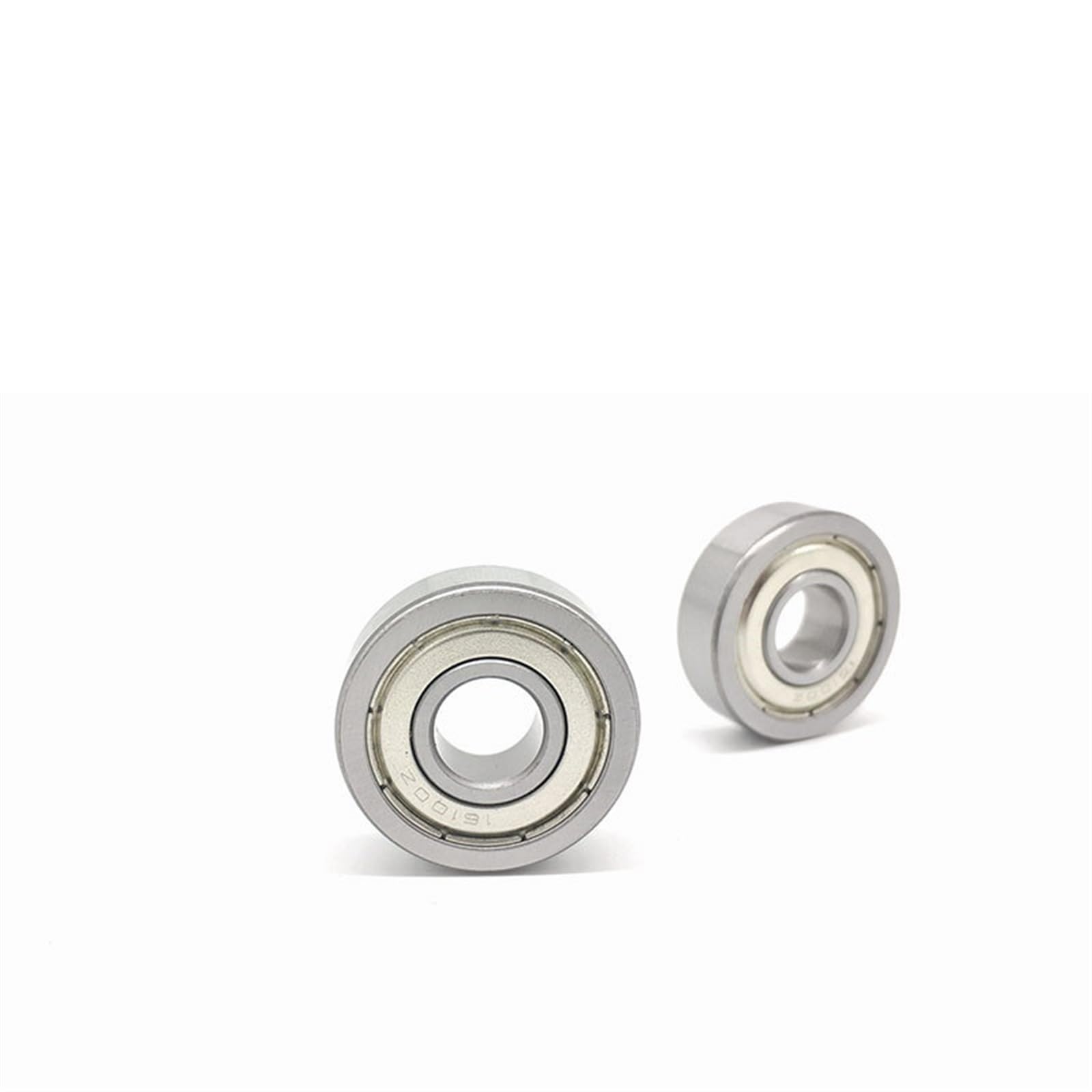Rodamiento de sección delgada 16100ZZ de 12 x 28 x 8 mm (2 piezas) - Soporte autoalineable, carcasa de hierro fundido macizo