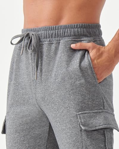 Zylioo Tall Men's Cargo Sweatpants 33"/35" Inseam Elastic Waist Athletic Pants for Tall with Pockets Casual Joggers4