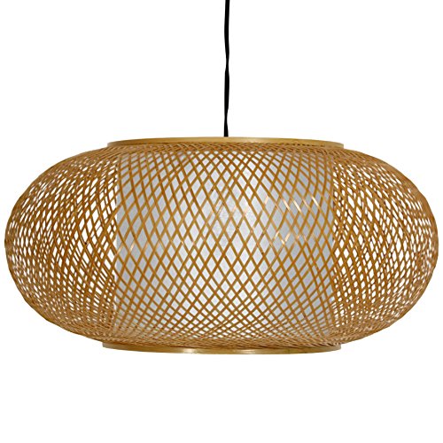 Red Lantern WDLD084W Honey Kata Japanese Ceiling Lantern Hanging Lamp
