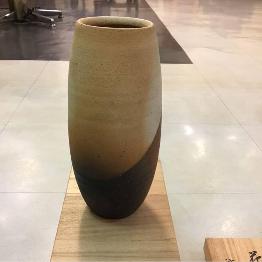 溝上藻風作粉引き花瓶          高さ19cm 直径9cm 唐津焼 m91996428608_1.jpg?1730376684