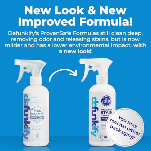 2-Pack 16oz Free & Clear Laundry Stain Remover Spray for Clothes & Gear