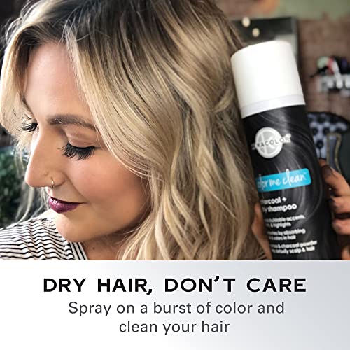 Keracolor Dry Shampoo Color Me Clean with Color Volume Powder For Blonde and Dark Hair, Charcoal , 5 Ounce (Pack of 1)