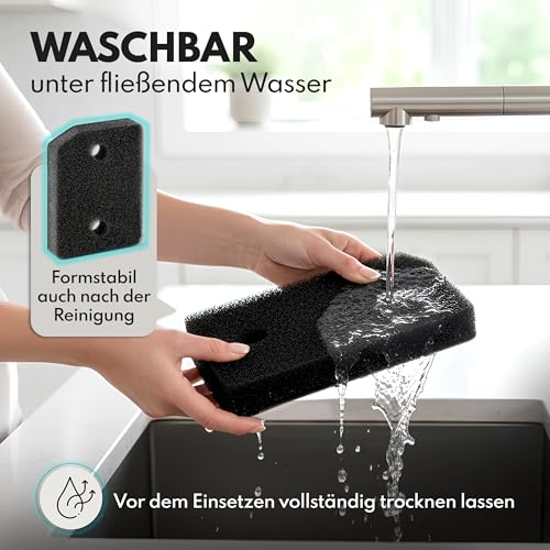 Premium Sockelfilter passend für Miele T1 9164761-2x Filter für Wäschetrockner- & Wärmepumpentrockner - 207 x 157 x 30mm - Schwammfilter Filtermatte für Active, EditionEco, Silence, SpeedCare, uvm.