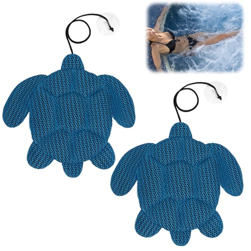 Hot Tub Accessories, 2 Pack Reusable Cute Turtle Hot Tub Cleaner for Hot Tub Spa, Hot Tub Scum Absorber Sponges Scum for Oil Absorbing Collector Water Clear