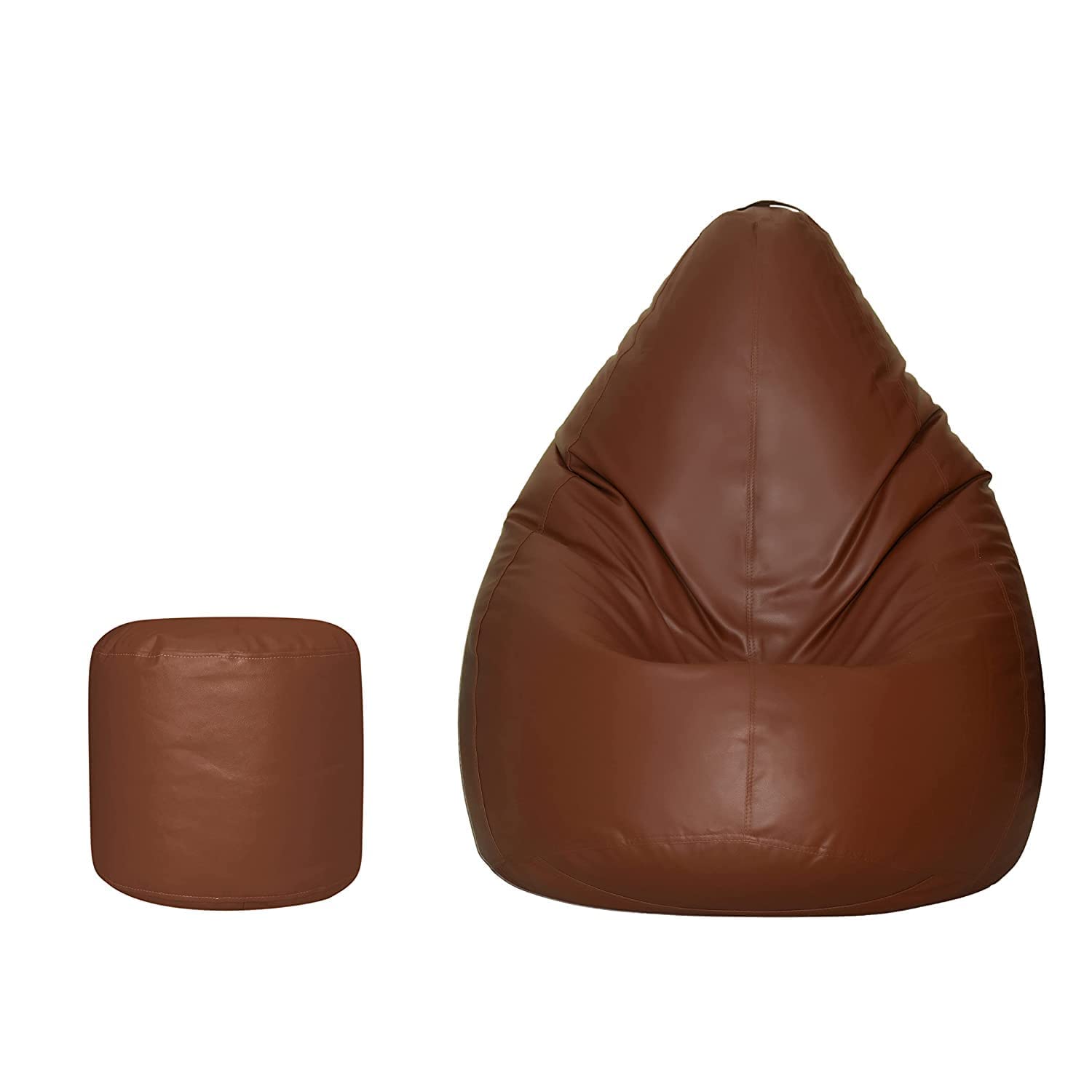 TUSA LIFESTYLE Bean Bag Cover Without Beans with Footrest Lounge Chair