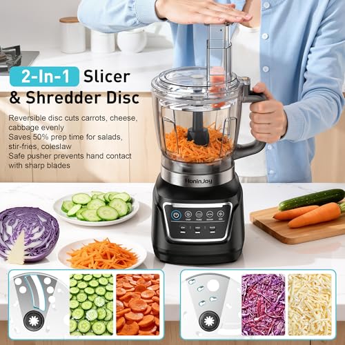 Image of All-in-One Blender Food Processor, 10-in-1 Blenders for Kitchen | Smoothies Blender for Ice Crushing, Dough Making, Chopping, Grinding, Slicing & Shredding, Dishwasher Safe for Home Use
