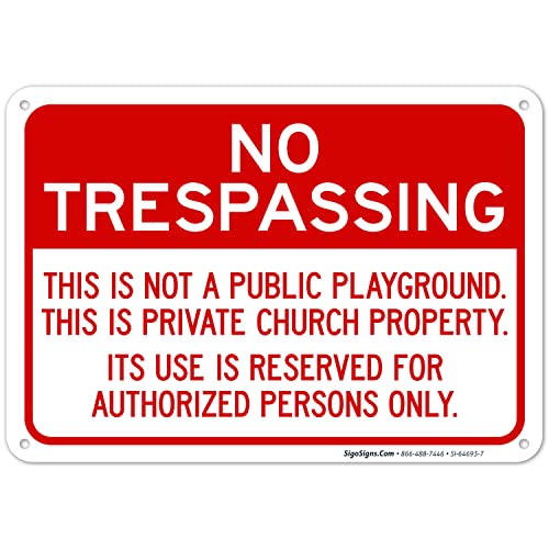This Is Not A Public Playground 10x14 Inches Sigo Signs