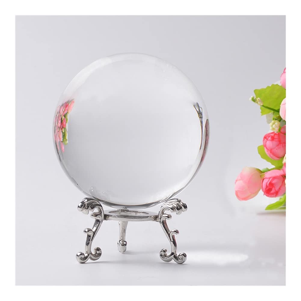 For la 60/70/80 MILLIMETRI Fotografia Sfera di Cristallo Ornamento FengShui Globo Divinazione Quarzo Sfera di Vetro Magica Complementi Arredo Casa Sfera bola de Cristal Collezioni di casa ( Color : Wi