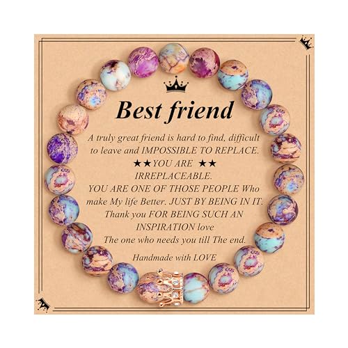 JoycuFF Friend Birthday Gifts For Women Female Natural Stone Jewelry ...
