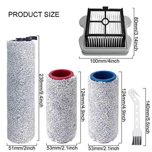 QAQGEAR Rullo Spazzola di Ricambio e Filtro per