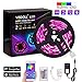 Produktbild VISDOLL rgbw led strips 12v LED Streifen 5M WiFi steuerbar via App LED Strip RGB 5050SMD 150 Led Band IP65 Lichtband mit Fernbedienung [Energieklasse A+]