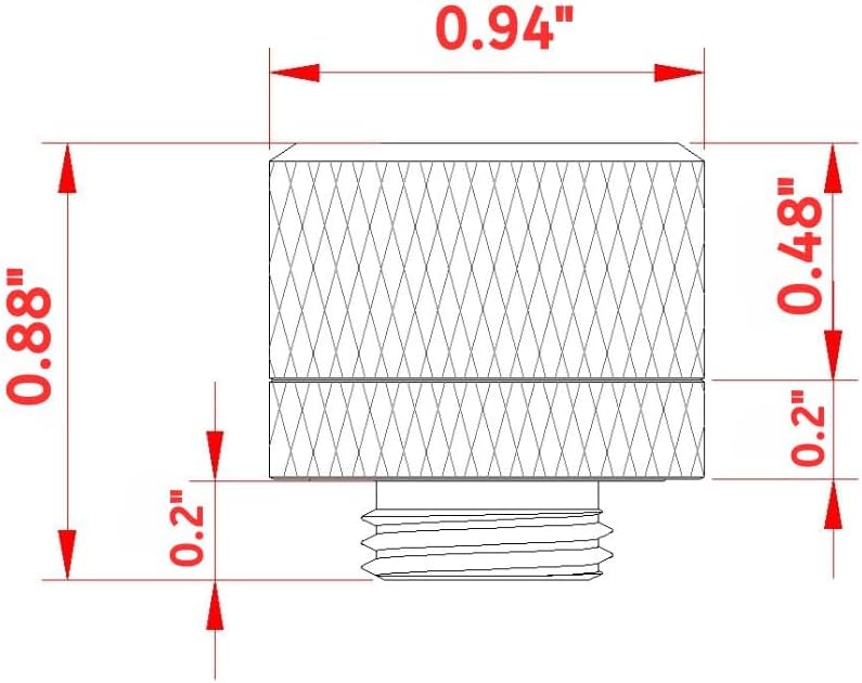Miniatura 9 de dracaena.io - Paquete de 2 hilos G14" a 0.630 in de diámetro exterior, accesorios de compresión de tubos duros con diseño de cuerpo alto para