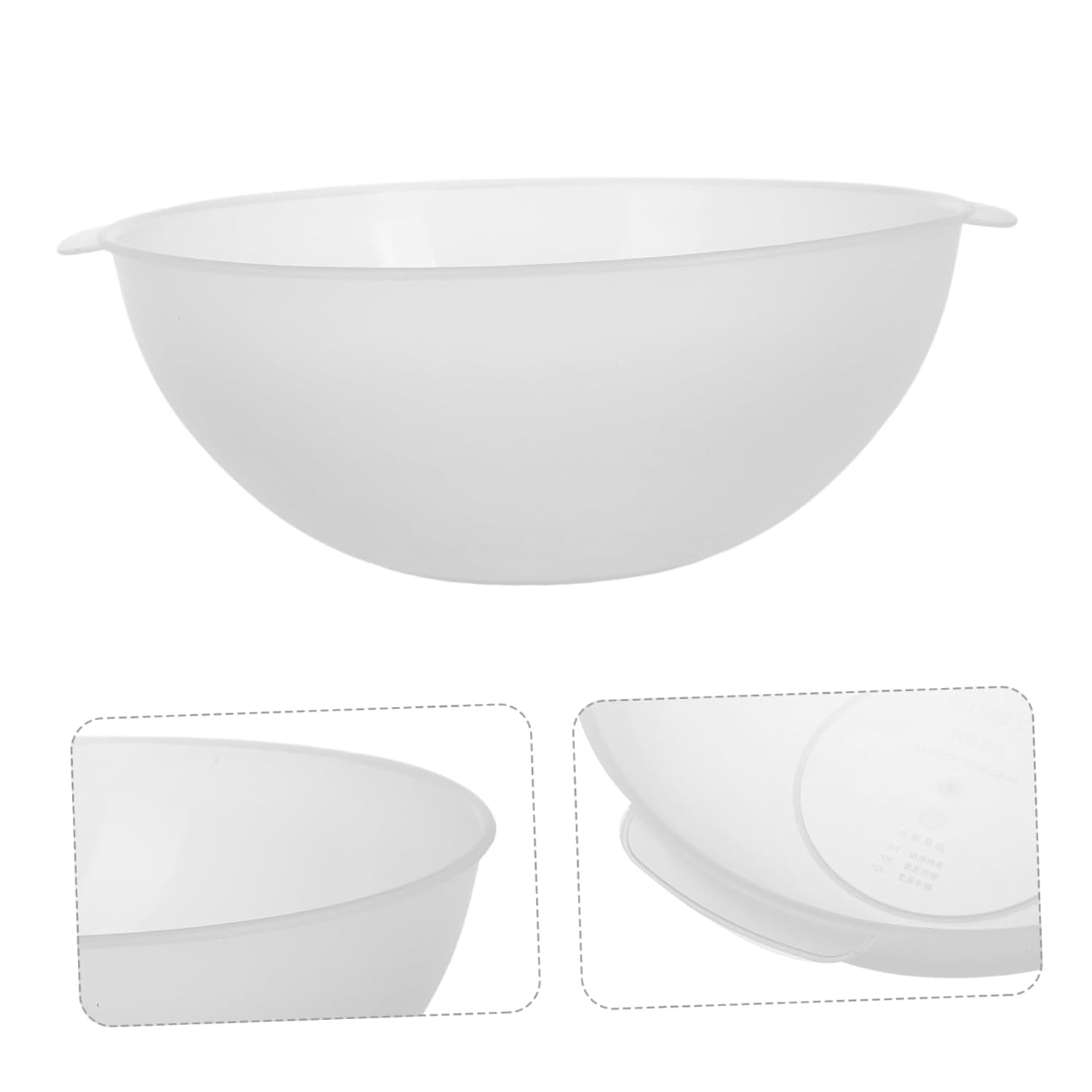 VICASKY Round Beauty Salon Washbasin Plastic Laundry Basin Handle Multifunctional Bath Basin for Dishes Hands