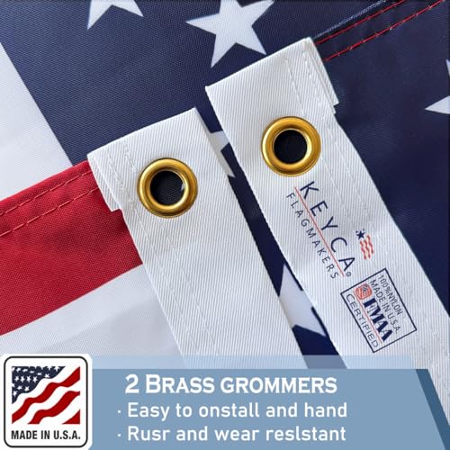 Drapeau américain 1,2 x 1,8 m en nylon résistant grand format double face - 4