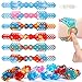 Fidget Toys ​Bracelets,6 Bracelet Relaxant Anti-Stress en Silicone,Bracelet Push Bubble Jouets Sensoriels,Jouet de Développement du Cerveau et l'anxiété pour Enfants Adultes (B)