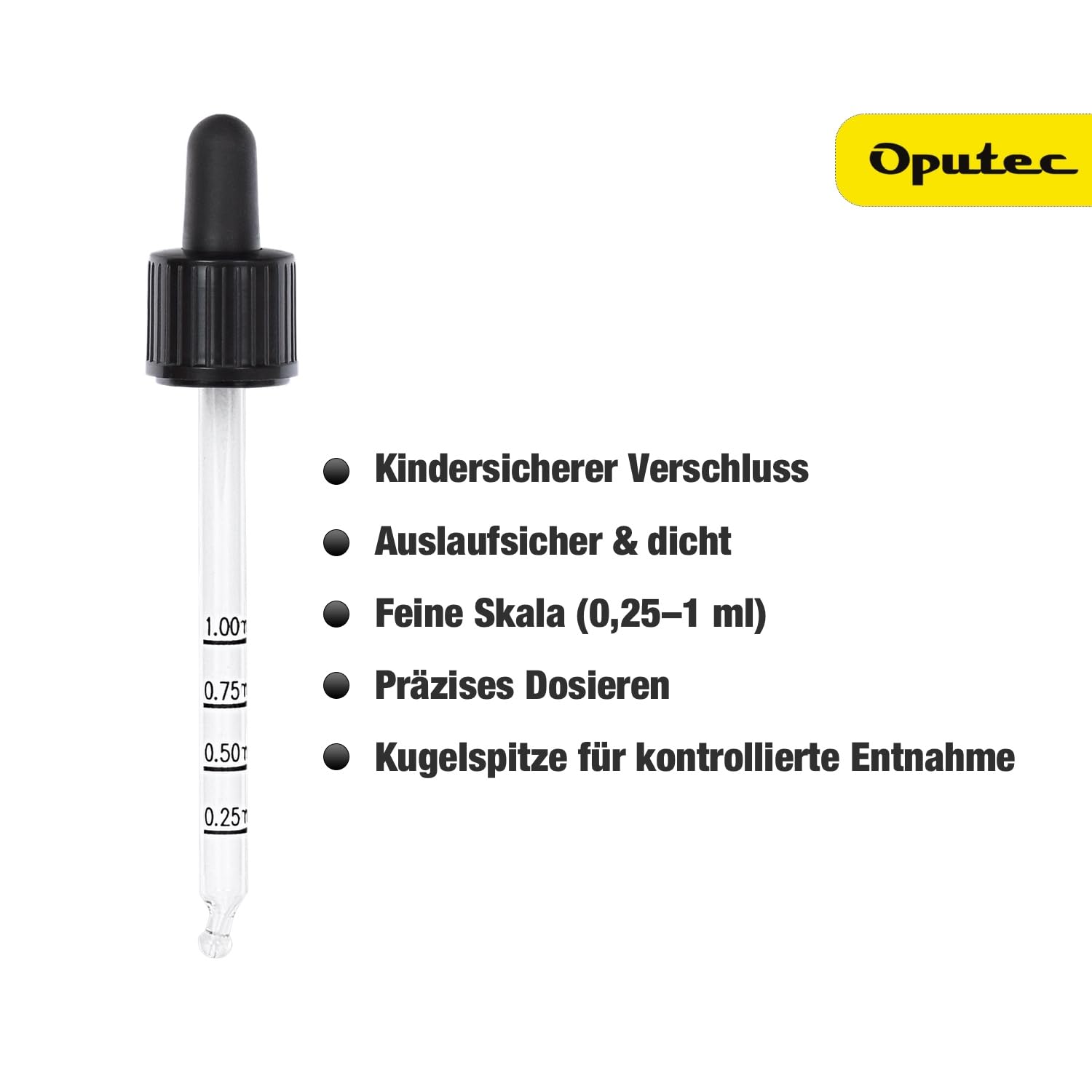 Oputec 68 x 100 ml Braunglas Pipettenflaschen mit Glaspipette & Skala – Großpackung Apothekerflaschen für Flüssigkeiten, Aromen & Essenzen – Tropfflaschen Set inkl. Pipettenmontur