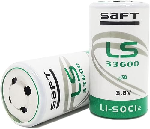 Paquete de 2 baterías de cloruro de tionilo de litio LS33600 D de 3,6 V, 17000 mAh para concentradores, municiones inteligentes, sensores