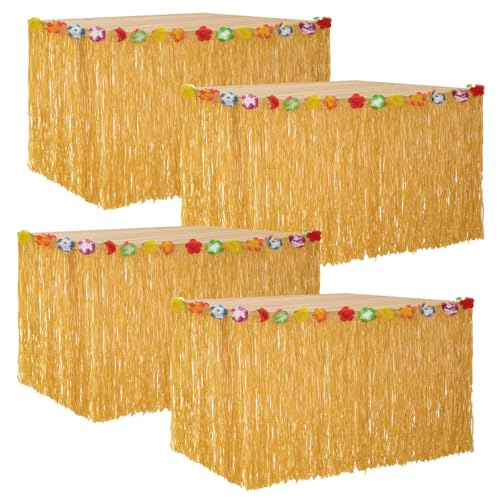 HSHHOOM Hawaii Tischrock mit Blumen