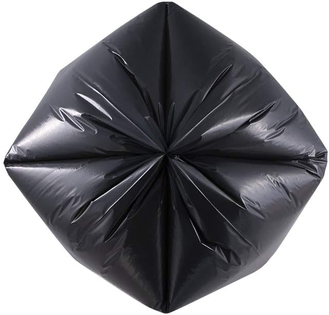 SM385815 55-60 Gallon Heavy Duty Trash Bags: Black Plastic, Leak-Proof, 100 Count. Large Can Liners for Home, Yard, Commercial Use. Strong & Reliable!