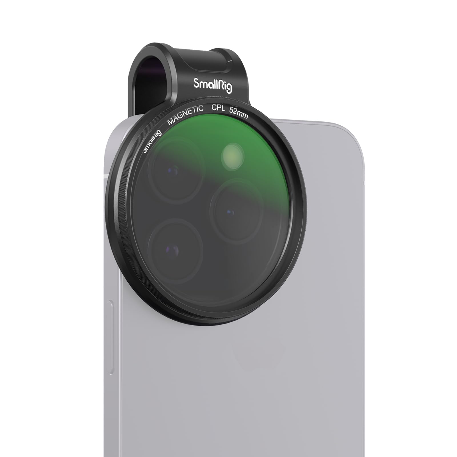 SMALLRIG Kit Filtri Polarizzatori Circolari Magnetici da 52 mm (CPL + Anello Universale) per Telefono - 4389