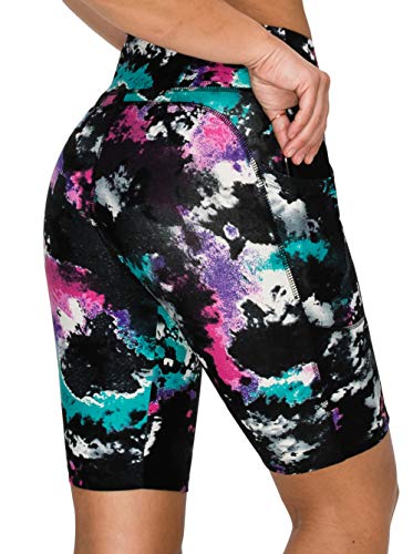 Image of ALWAYS Women's High Waist Bike Shorts - Athletic Workout Tummy Control Stretch Running Yoga Pants