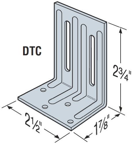 Amazon.com: 100 Pack Simpson Strong Tie DTC Roof Truss Clip