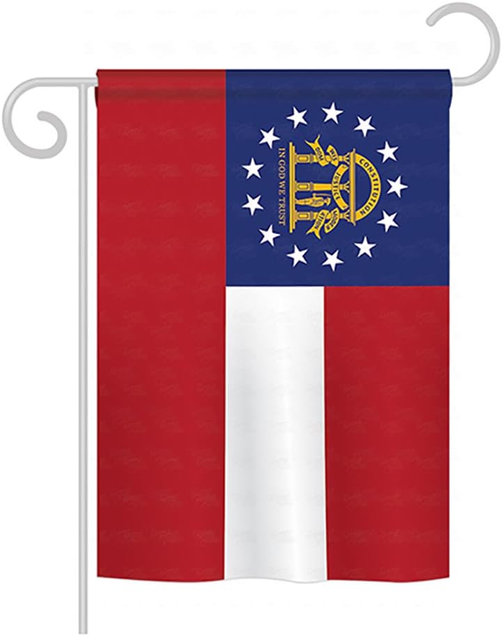 States Georgia Garden House Flags Set Regional USA American Territories Republic Country Particular Area Small Decorative Gift Yard Banner Made In 28 X 40