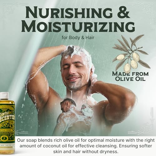 Image of Unscented Liquid Castile Soap - Vegan Organic Soap & Body Wash, High Olive Oil Content, Non-Drying Formula, Great for Sensitive Skin by Carolina Castile, EWG Verified (Unscented, 32 Fl Oz)